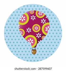 style hot air ballon theme elements vector,eps