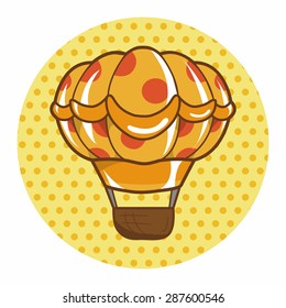style hot air ballon theme elements vector,eps