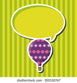 style hot air ballon theme elements vector,eps