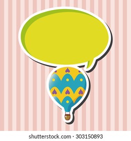 style hot air ballon theme elements vector,eps