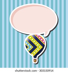 style hot air ballon theme elements vector,eps