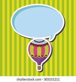 style hot air ballon theme elements vector,eps