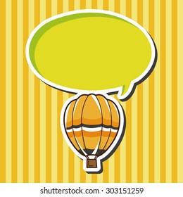 style hot air ballon theme elements vector,eps