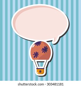 style hot air ballon theme elements vector,eps