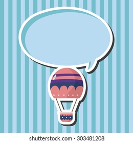 style hot air ballon theme elements vector,eps