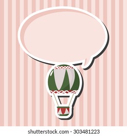 style hot air ballon theme elements vector,eps