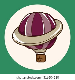 style hot air ballon theme elements vector,eps