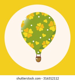 style hot air ballon theme elements vector,eps