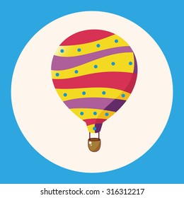 style hot air ballon theme elements vector,eps