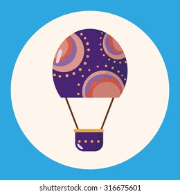 style hot air ballon theme elements vector,eps