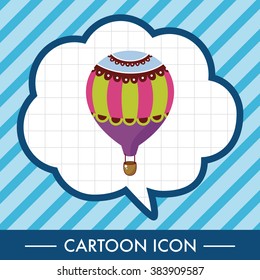style hot air ballon theme elements vector,eps