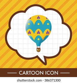 style hot air ballon theme elements vector,eps