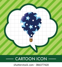 style hot air ballon theme elements vector,eps