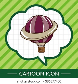 style hot air ballon theme elements vector,eps