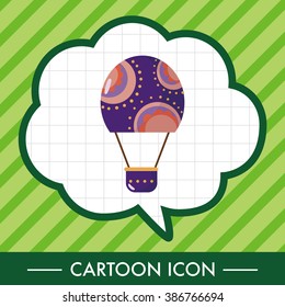 style hot air ballon theme elements vector,eps