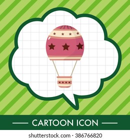 style hot air ballon theme elements vector,eps
