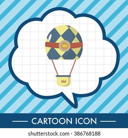 style hot air ballon theme elements vector,eps
