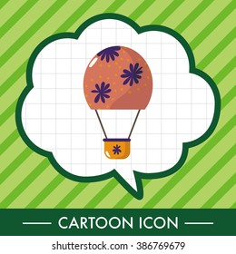 style hot air ballon theme elements vector,eps