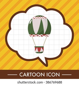 style hot air ballon theme elements vector,eps