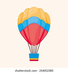 style hot air balloon theme elements