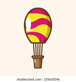 style hot air balloon theme elements vector,eps