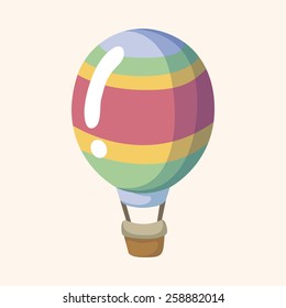 style hot air balloon theme elements