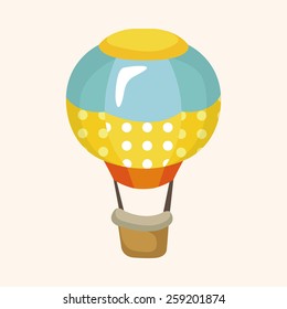 style hot air balloon theme elements