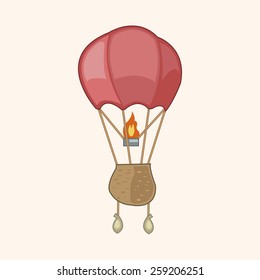 style hot air balloon theme elements