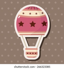 style hot air balloon theme elements vector,eps