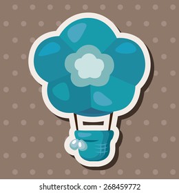 style hot air balloon theme elements