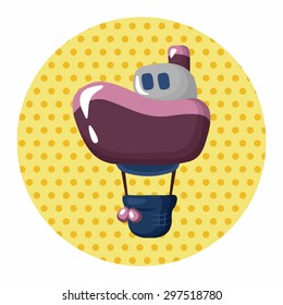 style hot air balloon theme elements