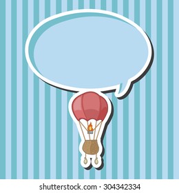 style hot air balloon theme elements