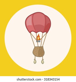 style hot air balloon theme elements