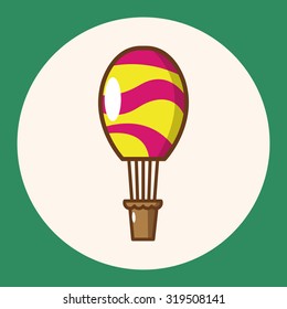 style hot air balloon theme elements vector,eps