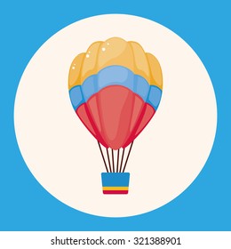 style hot air balloon theme elements