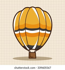 style hot air balloon theme elements vector,eps