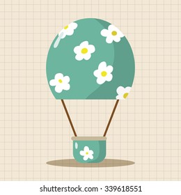 style hot air balloon theme elements vector,eps