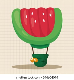 style hot air balloon theme elements