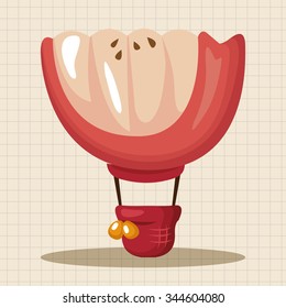 style hot air balloon theme elements
