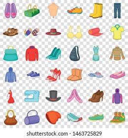 Style icons set. Cartoon style of 36 style vector icons for web for any design