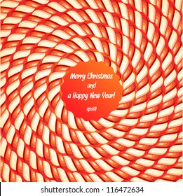 Style illustration of candy spiral with text area