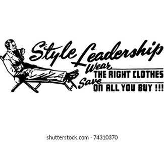 Style Leadership - Retro Ad Art Banner