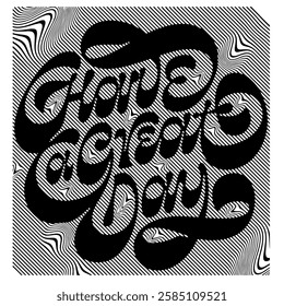 style liquid halftone line vector illustration