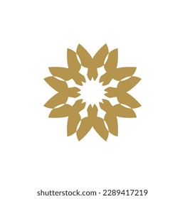 Style Luxury Idea Pattern Unique Colorful Abstract Mandala Logo Design Template Vector a18