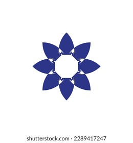 Style Luxury Idea Pattern Unique Colorful Abstract Mandala Logo Design Template Vector a96