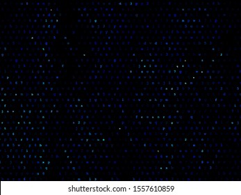 The style of the matrix. Chaotic, random blue letters and numbers. Programming, coding, hacker background. Future concept. Virtual money pattern. Futuristic internet communication. Matrix background.