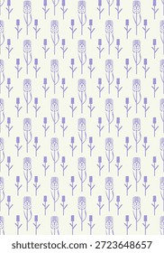 En el estilo del minimalismo, las espigas de trigo están hechas en color lila.