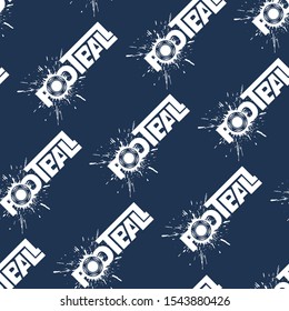 Style model on a football subject. Seamless background. The vector model with dark blue and white with a slope.