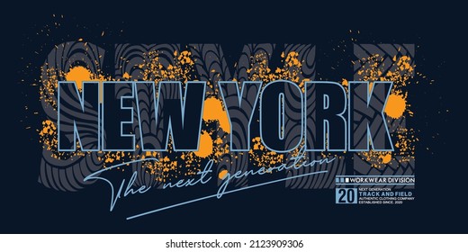 style new york typography graphic design illustration vector,art,style,vintage by order