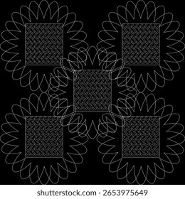 estilo, papel, deco, arte, gráfico, gráfico, moderno, ornamento, feriado, envoltório, elemento, artístico, elegante, geométrico, repetição, deus, geometria, monocromático, pedir, grade, desordem, ilustração, estrela, vec